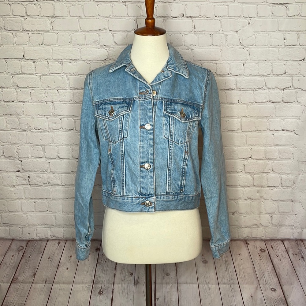 NEW! Topshop denim jacket size 4
